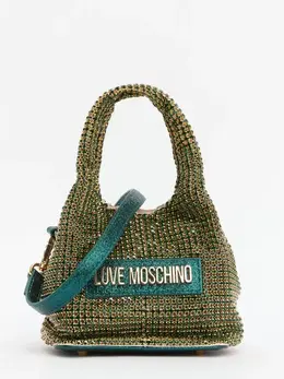 LOVE MOSCHINO: Зелёная сумка 