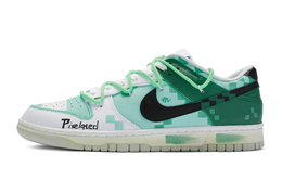 Nike: Зелёные кроссовки  Dunk