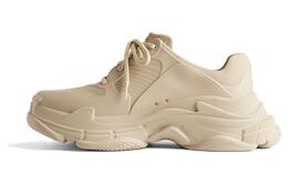 Balenciaga: Бежевые кроссовки  Triple S