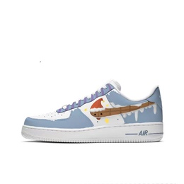 Nike: Голубые кроссовки  Air Force 1