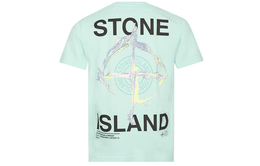 Stone Island: Зелёная футболка 