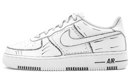 Nike: Чёрные кроссовки  Air Force 1