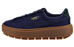 PUMA: Фиолетовые кроссовки  Suede