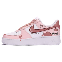 Nike: Розовые кроссовки  Air Force 1