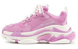 Balenciaga: Розовые кроссовки  Triple S