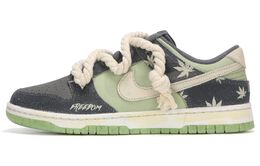 Nike: Зелёные кроссовки  Dunk