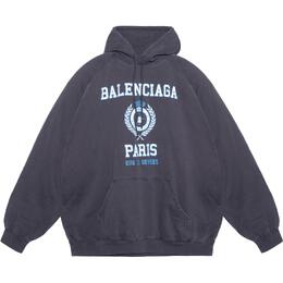 Balenciaga: Синяя толстовка 