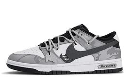 Nike: Серые кроссовки  Dunk