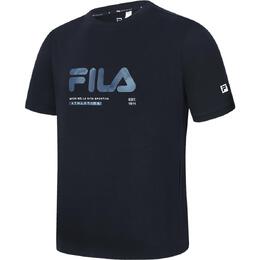 Fila: Чёрная футболка 