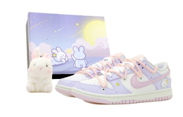 Nike: Фиолетовые кроссовки  Dunk