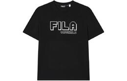 Fila: Чёрная футболка 