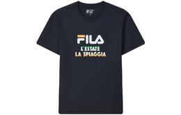 Fila: Чёрная футболка 