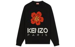 Kenzo: Свитер с цветочным принтом 