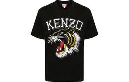 Kenzo: Чёрная футболка  Tiger