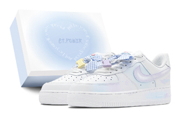 Nike: Фиолетовые кроссовки  Air Force 1