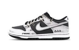 Nike: Чёрные кроссовки  Dunk