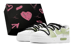 Nike: Зелёные кроссовки  Air Force 1