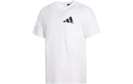 Adidas: Белая футболка 