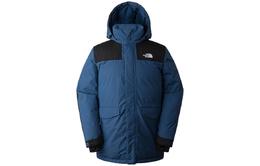 The North Face: Голубой пуховик 