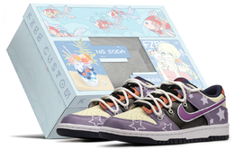 Nike: Фиолетовые кроссовки  Dunk