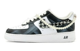 Nike: Чёрные кроссовки  Air Force 1