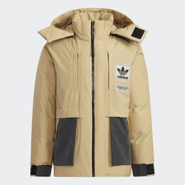 Adidas Originals: Бежевый пуховик  Originals