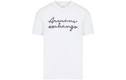 Armani Exchange: Белая футболка 