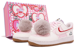 Nike: Розовые кроссовки  Air Force 1