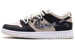 Nike: Чёрные кроссовки  Dunk