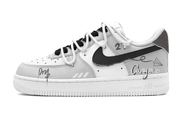 Nike: Серые кроссовки  Air Force 1