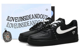 Nike: Чёрные кроссовки  Air Force 1