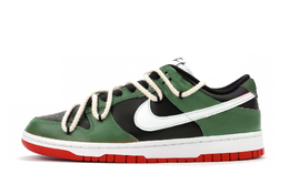 Nike: Зелёные кроссовки  Dunk