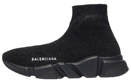 Balenciaga: Чёрные кроссовки  Speed