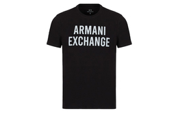 Armani Exchange: Чёрная футболка 