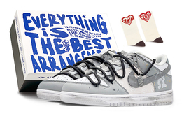 Nike: Серые кроссовки  Dunk