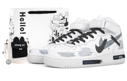 Nike: Коричневые кроссовки  Air Force 1