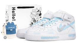 Nike: Белые кроссовки  Air Force 1