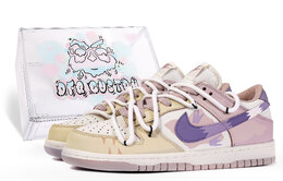 Nike: Розовые кроссовки  Dunk