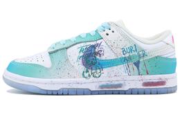 Nike: Зелёные кроссовки  Dunk