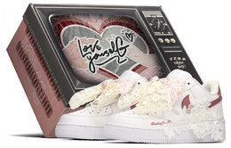 Nike: Розовые кроссовки  Air Force 1