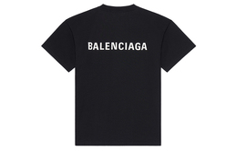 Balenciaga: Чёрная футболка 