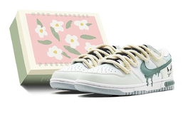 Nike: Бежевые кроссовки  Dunk