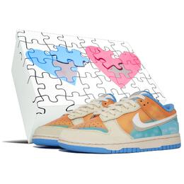 Nike: Оранжевые кроссовки  Dunk