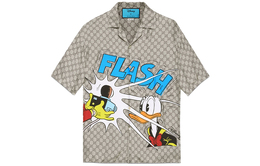 Gucci: Бежевая рубашка  Donald Duck