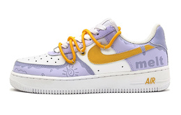 Nike: Фиолетовые кроссовки  Air Force 1