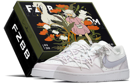 Nike: Фиолетовые кроссовки  Court