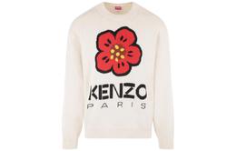 Kenzo: Свитер с цветочным принтом 