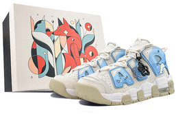 Nike: Синие кроссовки  Air More Uptempo