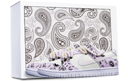Nike: Фиолетовые кроссовки  Dunk