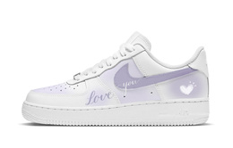 Nike: Фиолетовые кроссовки  Air Force 1